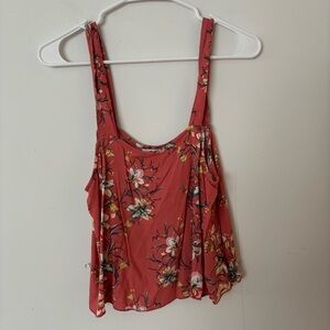 o’neill coral floral hawaiian flowy tank top🌺